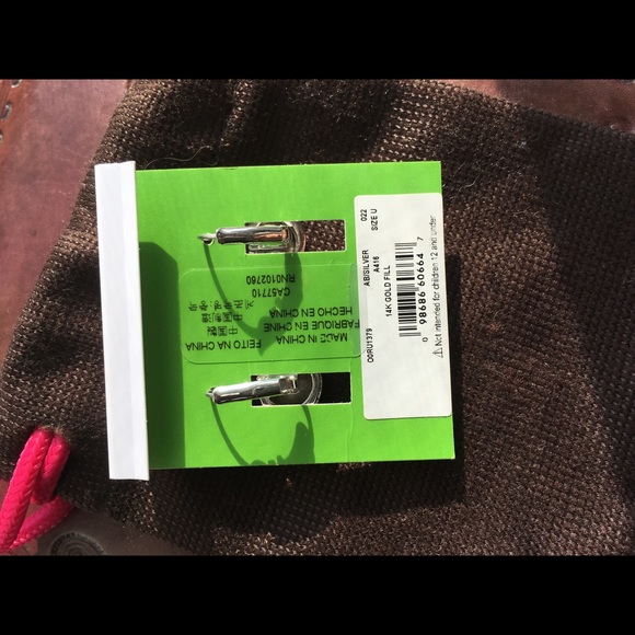 Kate Spade iridescent leverback earrings, silver - Picture 3 of 7